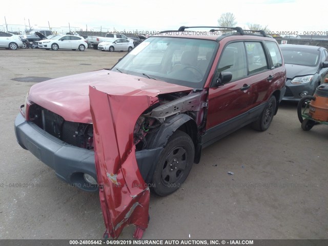 JF1SG63614H713607 - 2004 SUBARU FORESTER 2.5X RED photo 2