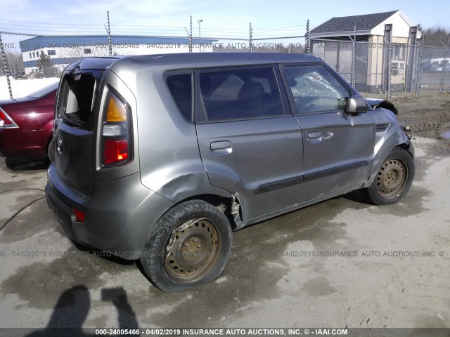 KNDJT2A28A7086223 - 2010 KIA SOUL +/!/SPORT GRAY photo 4