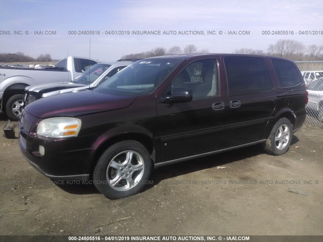 1GNDV23158D202993 - 2008 CHEVROLET UPLANDER LS MAROON photo 2