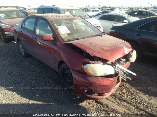 1NXBR32E86Z751661 - 2006 TOYOTA COROLLA CE/LE/S RED photo 1