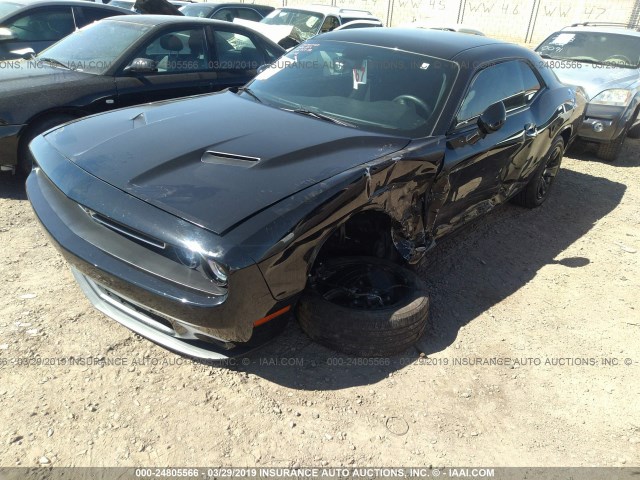 2C3CDZAG7GH236348 - 2016 DODGE CHALLENGER SXT BLACK photo 2