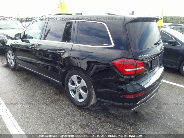 4JGDF6EE6KB184385 - 2019 MERCEDES-BENZ GLS 450 4MATIC BLACK photo 3