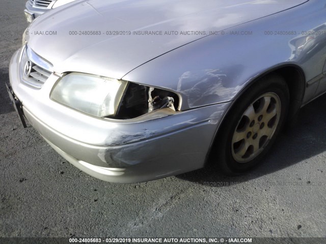 1YVGF22C725296943 - 2002 MAZDA 626 LX GRAY photo 6