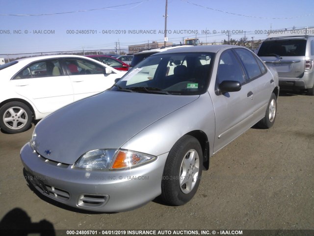 1G1JC524X27210956 - 2002 CHEVROLET CAVALIER CNG SILVER photo 2