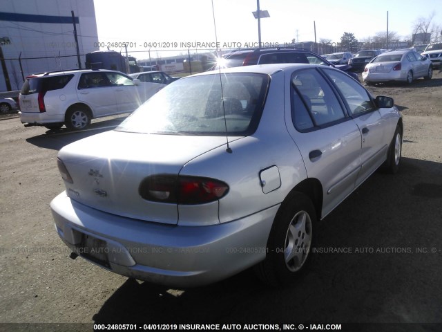 1G1JC524X27210956 - 2002 CHEVROLET CAVALIER CNG SILVER photo 4