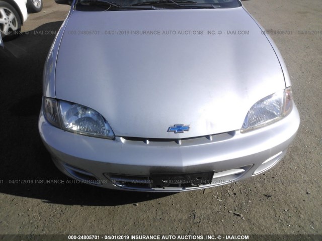 1G1JC524X27210956 - 2002 CHEVROLET CAVALIER CNG SILVER photo 6