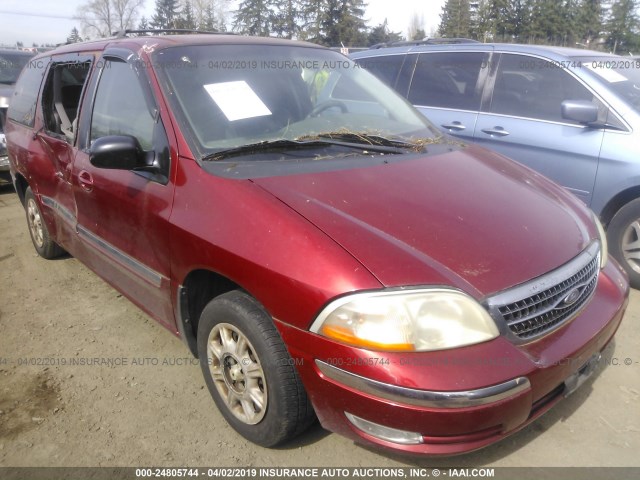 2FMDA5349YBC12749 - 2000 FORD WINDSTAR SEL RED photo 1