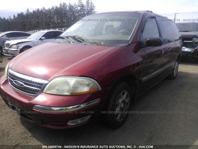 2FMDA5349YBC12749 - 2000 FORD WINDSTAR SEL RED photo 2