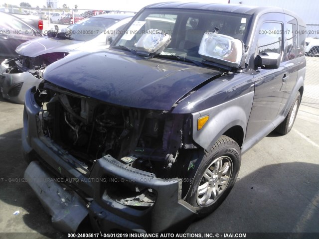 5J6YH28656L020746 - 2006 HONDA ELEMENT EX BLACK photo 2