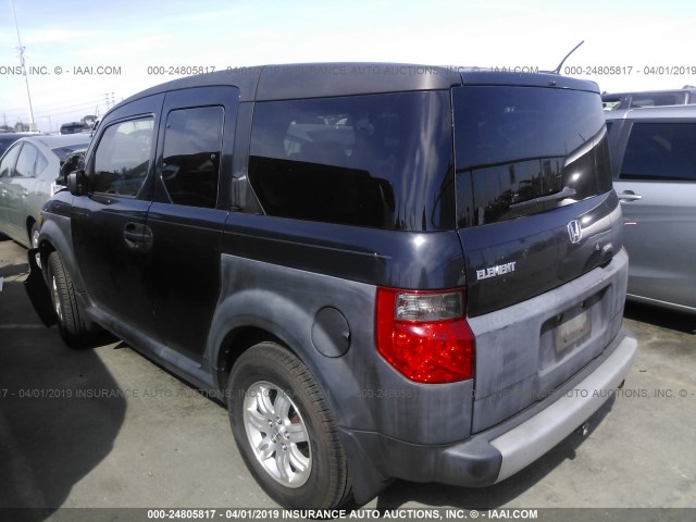 5J6YH28656L020746 - 2006 HONDA ELEMENT EX BLACK photo 3