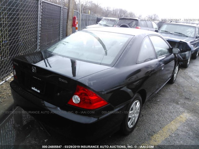 1HGEM21375L020011 - 2005 HONDA CIVIC DX VP BLACK photo 4
