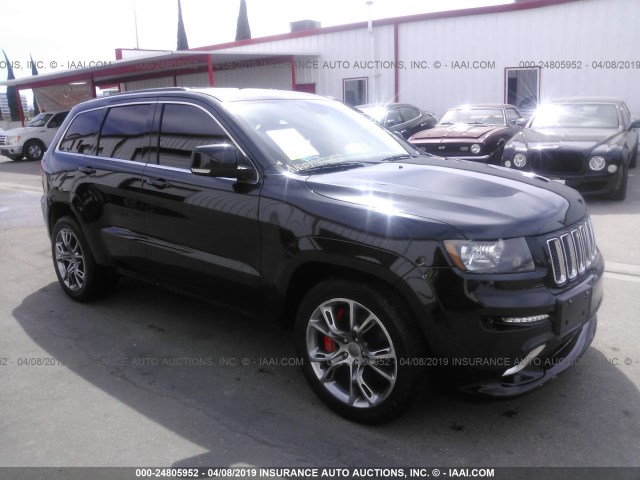 1C4RJFDJ2CC206059 - 2012 JEEP GRAND CHEROKEE SRT-8 BLACK photo 1