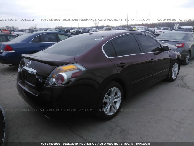 1N4BL2AP2BN473370 - 2011 NISSAN ALTIMA SR MAROON photo 4