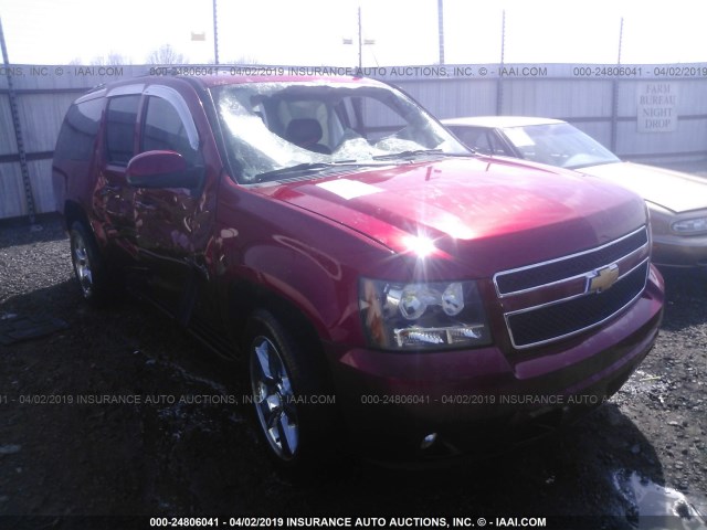 1GNSCJE09DR240574 - 2013 CHEVROLET SUBURBAN C1500 LT RED photo 6