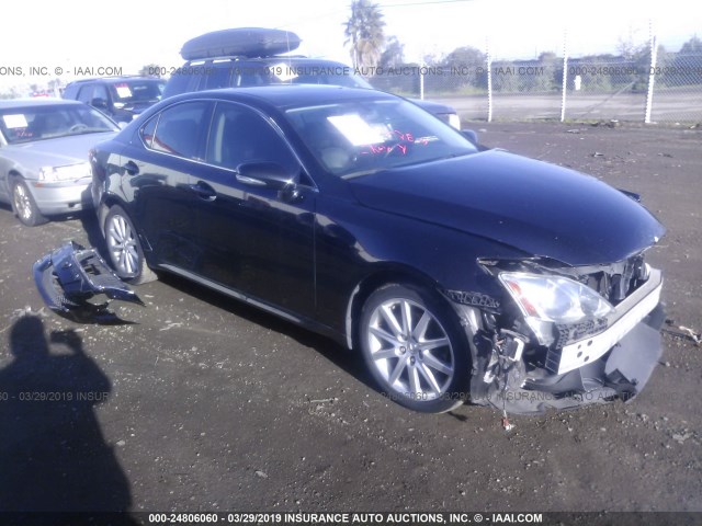 JTHBK262795098157 - 2009 LEXUS IS 250 BLACK photo 1