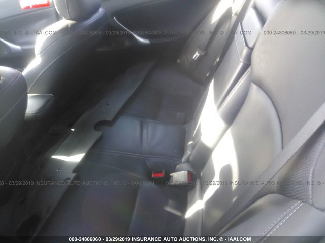 JTHBK262795098157 - 2009 LEXUS IS 250 BLACK photo 8