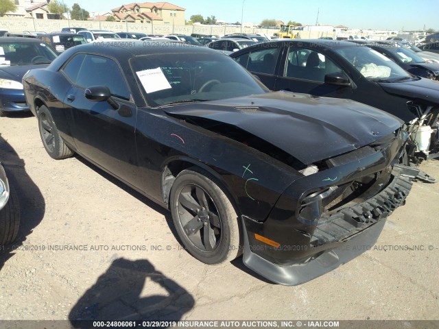 2C3CDYAG8CH130544 - 2012 DODGE CHALLENGER SXT BLACK photo 1