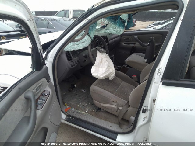 5TBET34116S518022 - 2006 TOYOTA TUNDRA DOUBLE CAB SR5 WHITE photo 5