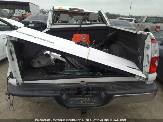 5TBET34116S518022 - 2006 TOYOTA TUNDRA DOUBLE CAB SR5 WHITE photo 8