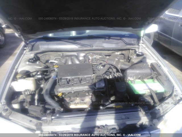 JT2BF22K310314205 - 2001 TOYOTA CAMRY CE/LE/XLE SILVER photo 10