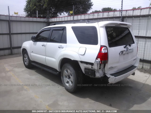 JTEZU14R09K025620 - 2009 TOYOTA 4RUNNER SR5/SPORT WHITE photo 3