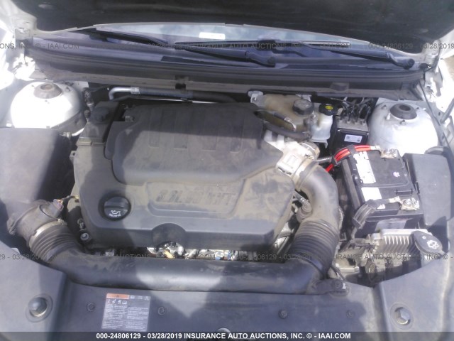 1G1ZG5E76CF121616 - 2012 CHEVROLET MALIBU LTZ თეთრი ფოტო 10