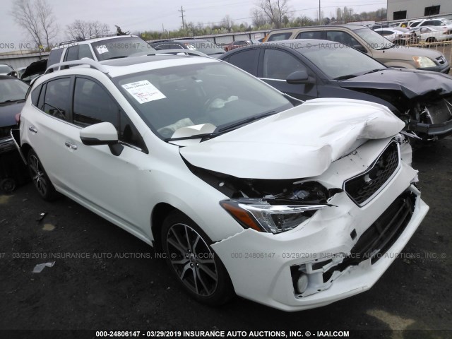 4S3GTAT63H3744634 - 2017 SUBARU IMPREZA LIMITED WHITE photo 1