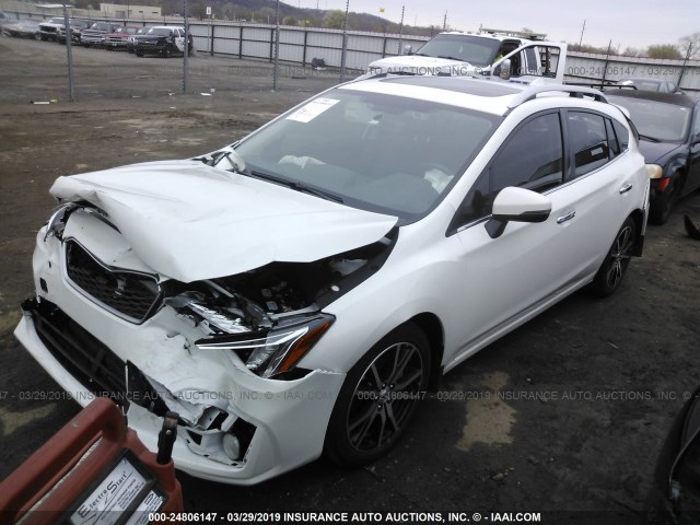 4S3GTAT63H3744634 - 2017 SUBARU IMPREZA LIMITED WHITE photo 2