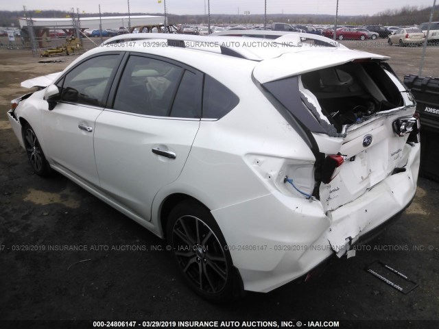 4S3GTAT63H3744634 - 2017 SUBARU IMPREZA LIMITED WHITE photo 3