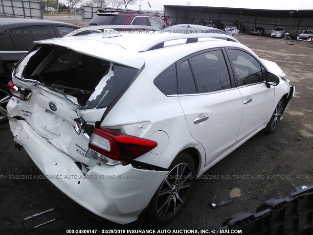 4S3GTAT63H3744634 - 2017 SUBARU IMPREZA LIMITED WHITE photo 4