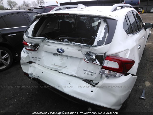 4S3GTAT63H3744634 - 2017 SUBARU IMPREZA LIMITED WHITE photo 6