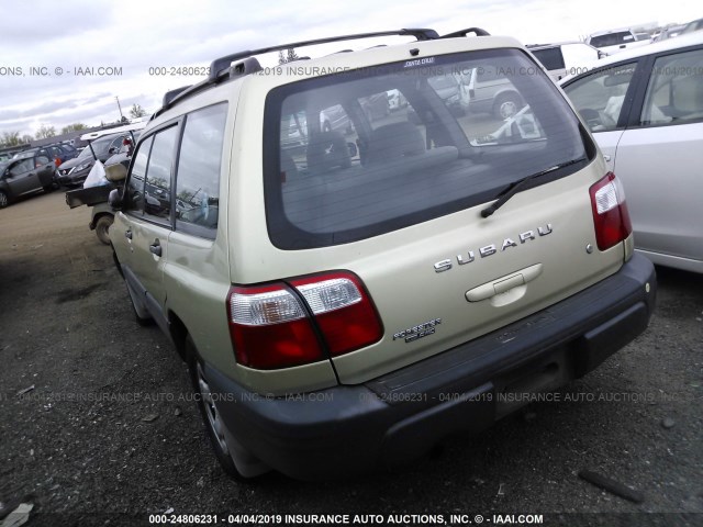 JF1SF635X1H714437 - 2001 SUBARU FORESTER L GOLD photo 3