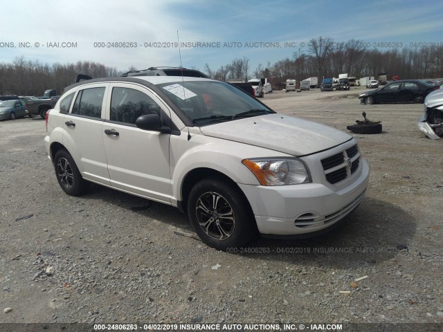 1B3HB28B47D532189 - 2007 DODGE CALIBER WHITE photo 1