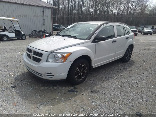 1B3HB28B47D532189 - 2007 DODGE CALIBER WHITE photo 2