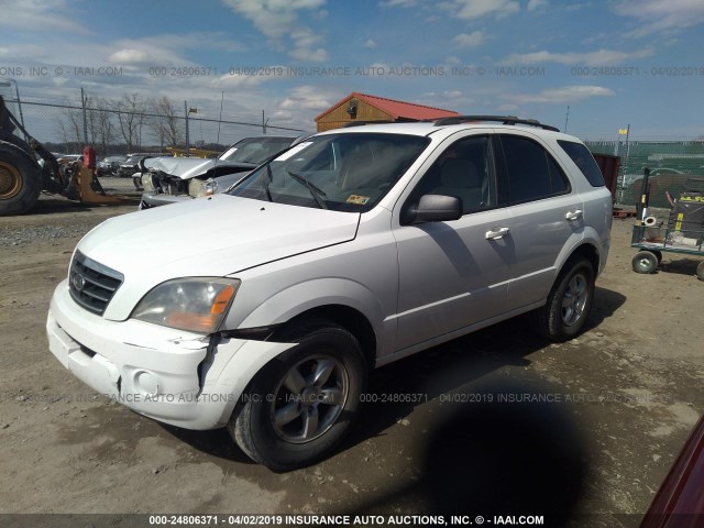 KNDJD736275669336 - 2007 KIA SORENTO EX/LX WHITE photo 2