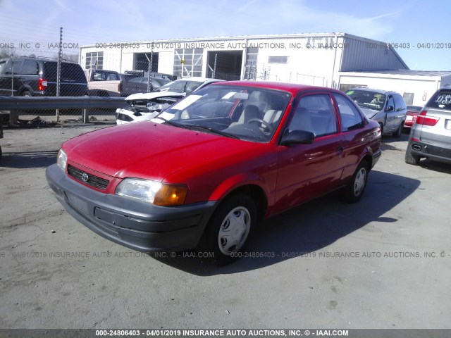 JT2AC52L8T0179658 - 1996 TOYOTA TERCEL STD/DX RED photo 2