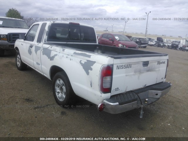 1N6DD26S9XC302967 - 1999 NISSAN FRONTIER KING CAB XE/KING CAB SE WHITE photo 3