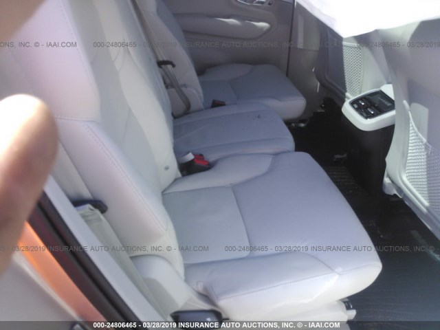 YV4A22PK0J1206073 - 2018 VOLVO XC90 T6 CREAM photo 8