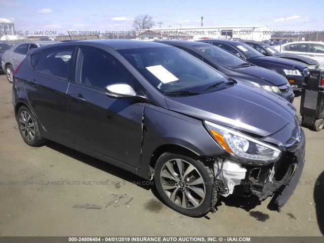 KMHCU5AE0GU250085 - 2016 HYUNDAI ACCENT SPORT Pewter photo 1