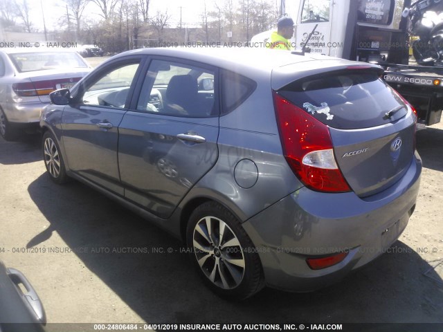 KMHCU5AE0GU250085 - 2016 HYUNDAI ACCENT SPORT Pewter photo 3