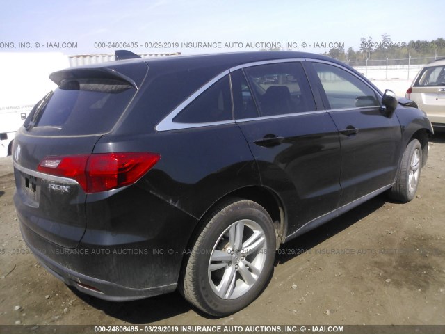 5J8TB3H51FL011039 - 2015 ACURA RDX TECHNOLOGY BLACK photo 4