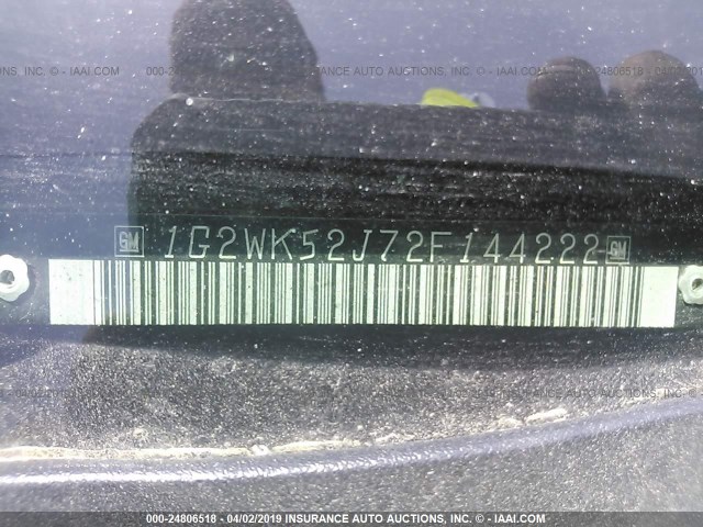 1G2WK52J72F144222 - 2002 PONTIAC GRAND PRIX SE 红色 照片 9