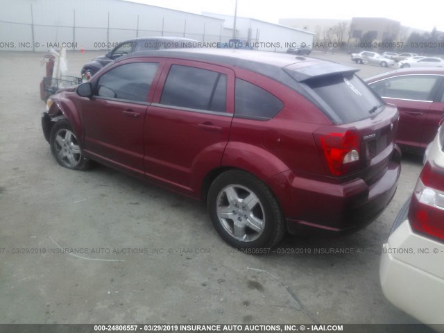 1B3HB48A39D103566 - 2009 DODGE CALIBER SXT RED photo 3