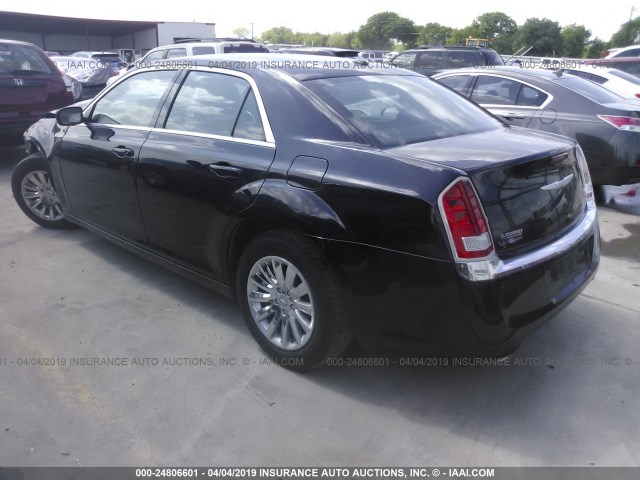 2C3CCAAG4EH157009 - 2014 CHRYSLER 300 BLACK photo 3