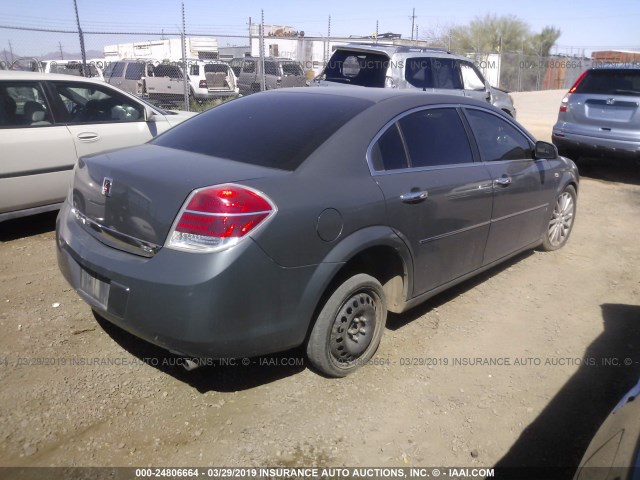 1G8ZV57737F148668 - 2007 SATURN AURA XR GRAY photo 4