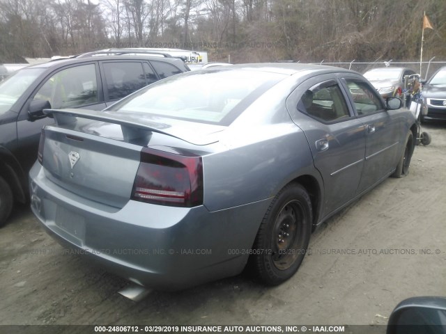 2B3KA43G96H381665 - 2006 DODGE CHARGER SE/SXT GRAY photo 4