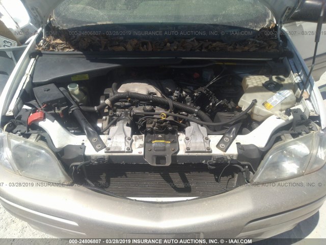 1GMDX03EX2D274799 - 2002 PONTIAC MONTANA WHITE photo 10