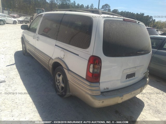 1GMDX03EX2D274799 - 2002 PONTIAC MONTANA WHITE photo 3