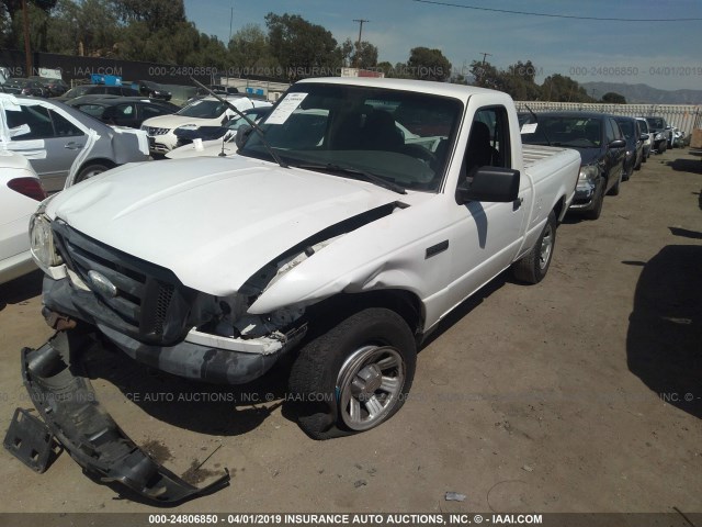 1FTYR10D28PA84942 - 2008 FORD RANGER WHITE photo 2