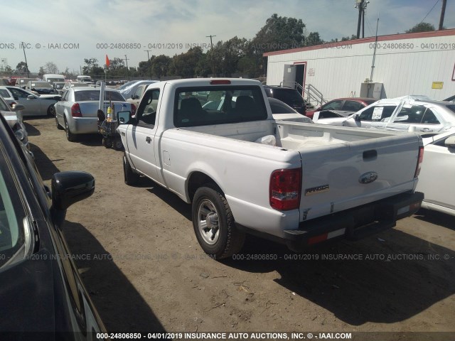 1FTYR10D28PA84942 - 2008 FORD RANGER WHITE photo 3